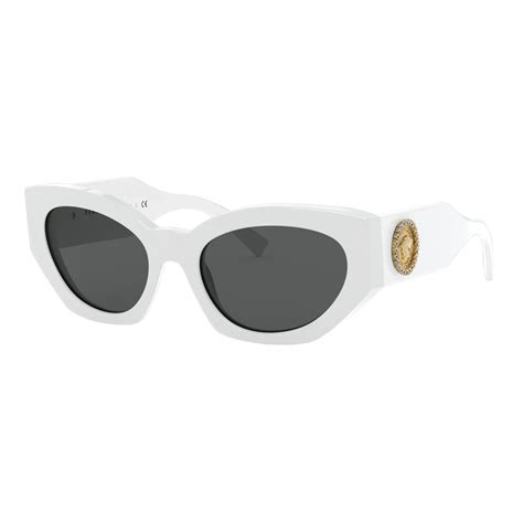 versace white oval sunglasses|white versace sunglasses men.